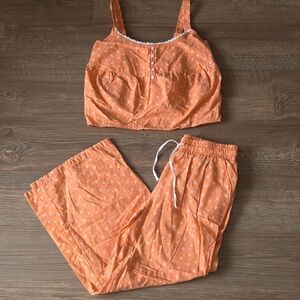 Orange Women's Sleepwear Set